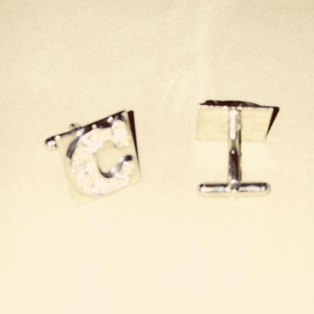 Silver tone Cufflnks